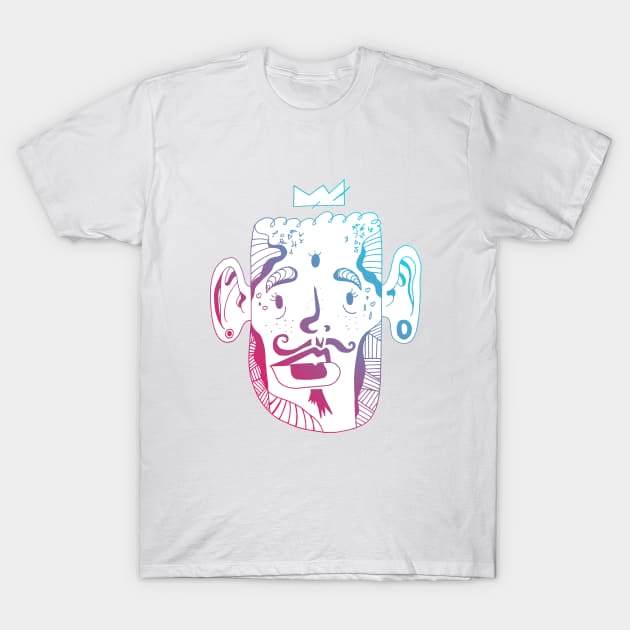 Dual Color Strange King Pierre T-Shirt by kenallouis